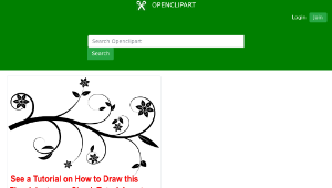 openclipart圖庫：Flourish, Floral Flourish縮圖