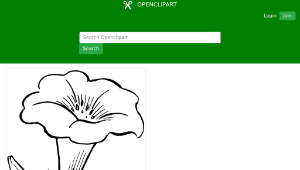 openclipart圖庫：Gamopetalous flower-資源代表圖