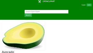 openclipart圖庫：Avocado縮圖