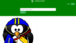 openclipart圖庫：Life Saver Penguin-資源代表圖