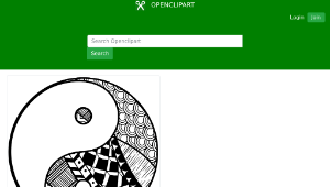openclipart圖庫：Decorative Yin Yang縮圖