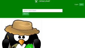 openclipart圖庫：Farmer penguin縮圖