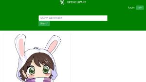 openclipart圖庫：cute - usagui 縮圖