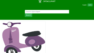 openclipart圖庫：Purple Vespa scooter-資源代表圖