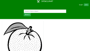 openclipart圖庫：orange - lineart-資源代表圖