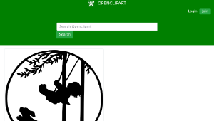 openclipart圖庫：Child on swing縮圖