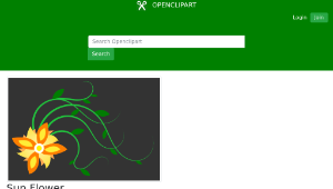 openclipart圖庫：Sun Flower-資源代表圖