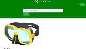 openclipart圖庫：Scuba-資源代表圖