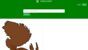 openclipart圖庫：Squirrel