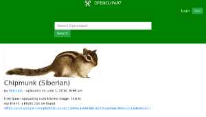 openclipart圖庫：Chipmunk (Siberian)縮圖