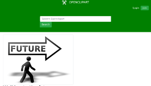 openclipart圖庫：Walking to the future縮圖