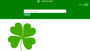 openclipart圖庫：Four-leaf Clover-資源代表圖