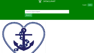openclipart圖庫：Nautical Heart縮圖