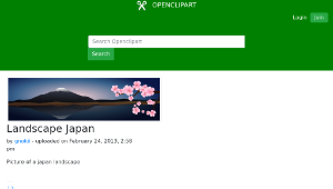 openclipart圖庫：Landscape Japan縮圖
