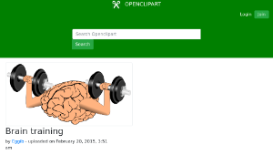 openclipart圖庫：Brain training-資源代表圖