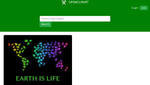 openclipart圖庫：Earth Is Life縮圖