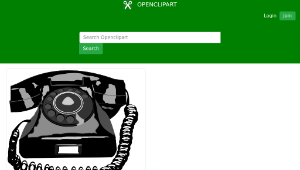 openclipart圖庫：TELEFONE VINTAGE縮圖