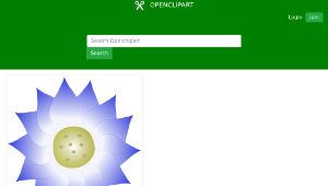 openclipart圖庫：blue flower縮圖