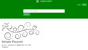 openclipart圖庫：Simple Flourish-資源代表圖