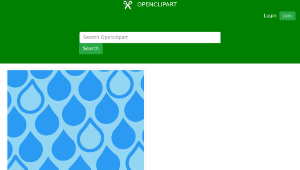 openclipart圖庫：Rain Drops Pattern縮圖