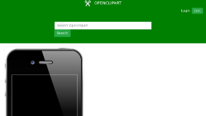 openclipart圖庫：iPhone 4/4S-資源代表圖