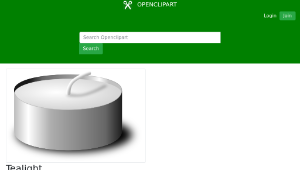 openclipart圖庫：Tealight縮圖