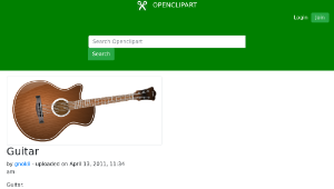 openclipart圖庫：Guitar縮圖