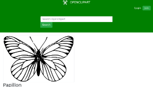 openclipart圖庫：Papillon-資源代表圖