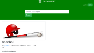 openclipart圖庫：Baseball縮圖