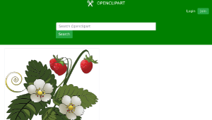 openclipart圖庫：Strawberry Plant縮圖