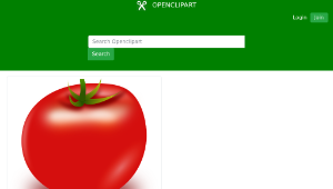 openclipart圖庫：Vector Tomato縮圖
