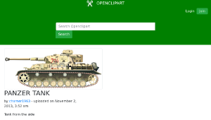 openclipart圖庫：PANZER TANK縮圖