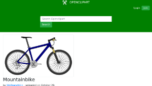 openclipart圖庫：Mountainbike-資源代表圖