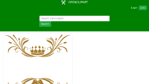openclipart圖庫：Crown Flourish No Background-資源代表圖