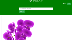 openclipart圖庫：Orchid Branch-資源代表圖