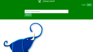 openclipart圖庫：Blue Elephant-資源代表圖