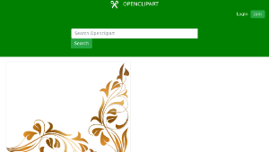 openclipart圖庫：Floral Flourish 6縮圖