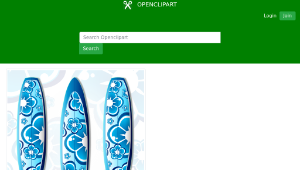 openclipart圖庫：Surfboard縮圖