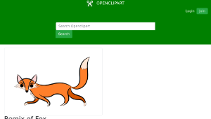 openclipart圖庫：Remix of Fox-資源代表圖