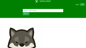 openclipart圖庫：Dou Shou Qi Wolf-資源代表圖