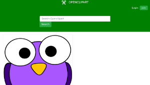 openclipart圖庫：purple googly-eye bird-資源代表圖