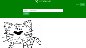 openclipart圖庫：G Cartoon Cat Sitting 1-資源代表圖