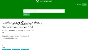 openclipart圖庫：Decorative divider 104-資源代表圖