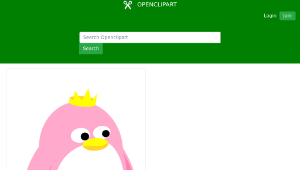 openclipart圖庫：Princess Penguin縮圖