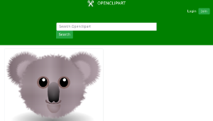 openclipart圖庫：Funny Koala Face Cartoon-資源代表圖
