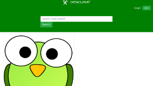 openclipart圖庫：Green googley-eye bird-資源代表圖