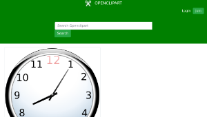 openclipart圖庫：clock with numbers-資源代表圖