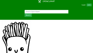 openclipart圖庫：Kawaii Fries-資源代表圖