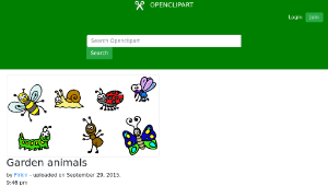 openclipart圖庫：Garden animals-資源代表圖