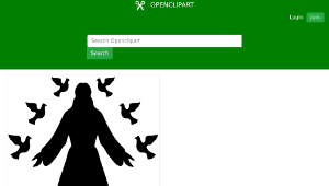 openclipart圖庫：Jesus Christ Silhouette-資源代表圖